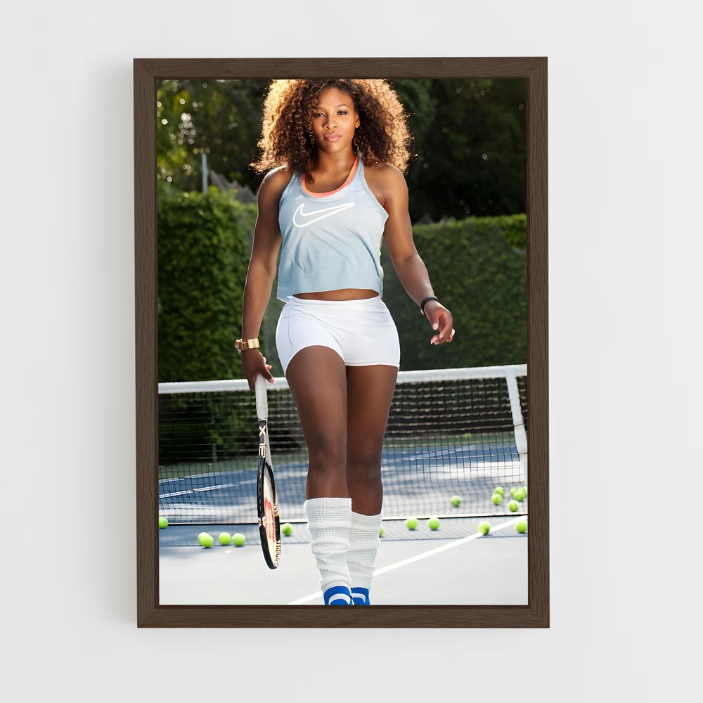 Poster Serena williams bleus – affiche Tennis (vue 5)